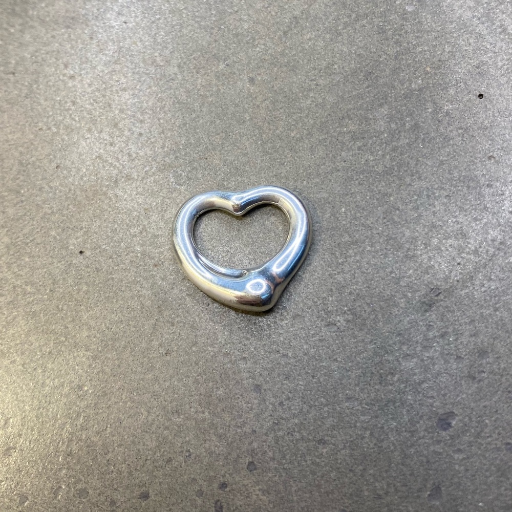 Tiffany Elsa Peretti Open Heart Pendant 11mm - No Chain